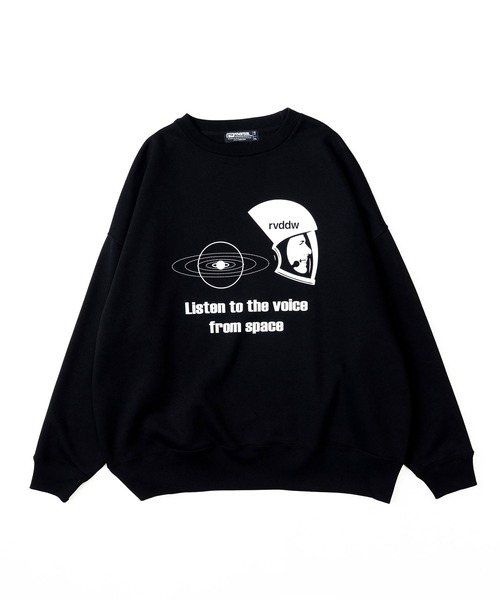 reversal.dogi.design.works(リバーサル・ドーギ・デザイン・ワークス)の「<reversal/リバーサル>FROM SPACE SWEAT CREW NECK(スウェット・メンズ・ホワイト/ブラック・MEDIUM/LARGE/X-LARGE)」の13枚目の写真