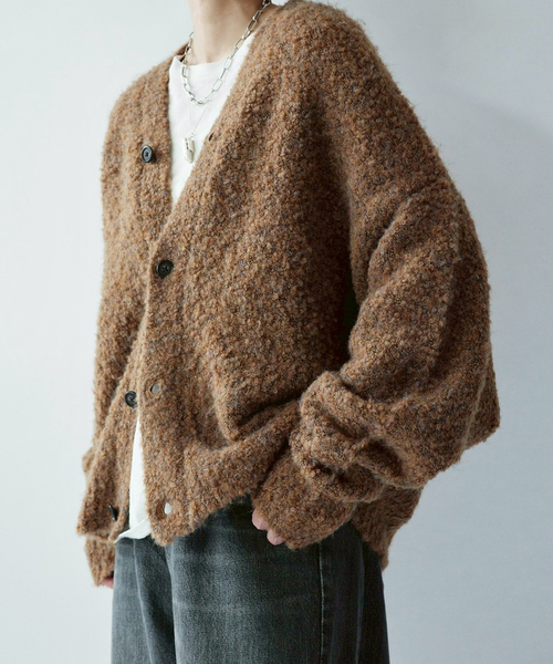 z*a様 journal standard luxe ブークレー Vネックカーデ ブークレー Vネックカーディガン（カーディガン）｜journal standard