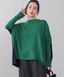 Bou Jeloud | ドルマンスリーブバイカラーニット(ニット/セーター)