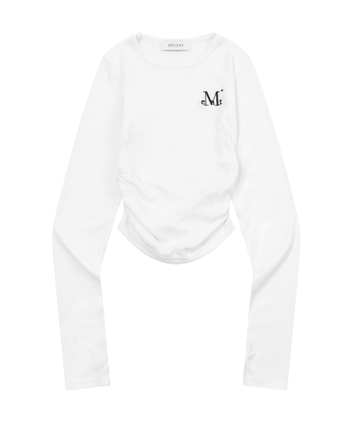 MUCENT(ムセント)の「デルリクロップシャーリングTシャツ (3カラー)(Tシャツ/カットソー・レディース・ホワイト/ブラック/カーキ・FREE)」の16枚目の写真