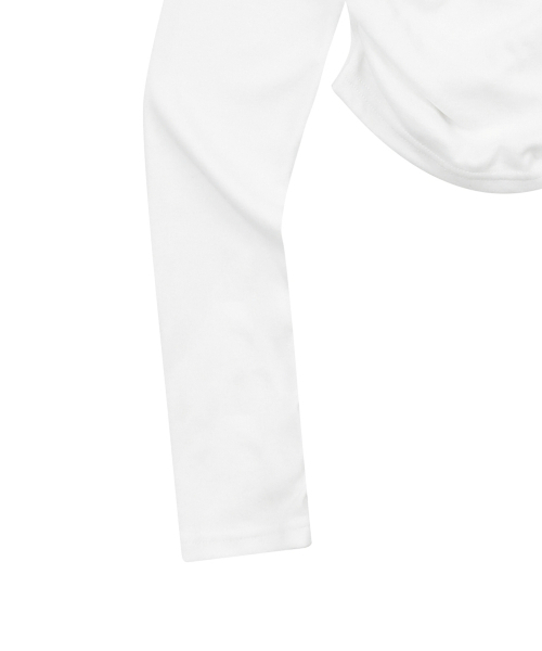 MUCENT(ムセント)の「デルリクロップシャーリングTシャツ (3カラー)(Tシャツ/カットソー・レディース・ホワイト/ブラック/カーキ・FREE)」の11枚目の写真