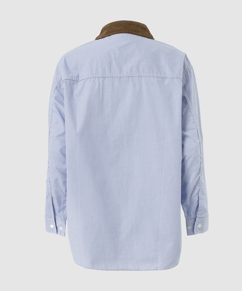 COMME des GARCONS HOMME（コム デ ギャルソン・オム）の「CORDUROY COLLAR CHECK SHIRTS（シャツ/ブラウス・メンズ・ネイビー・M/S/L/XS）」の4枚目の写真