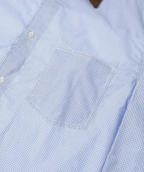 COMME des GARCONS HOMME（コム デ ギャルソン・オム）の「CORDUROY COLLAR CHECK SHIRTS（シャツ/ブラウス・メンズ・ネイビー・M/S/L/XS）」の6枚目の写真