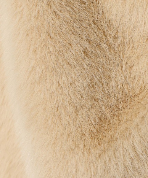 Rouge vif la cle（ルージュヴィフラクレ）の「【Le Melange/ル・メランジュ】エコファーベスト/#8553701/ベスト/ファー【WEB限定】（ブルゾン・レディース・ブラウン/ベージュ・フリー）」の18枚目の写真