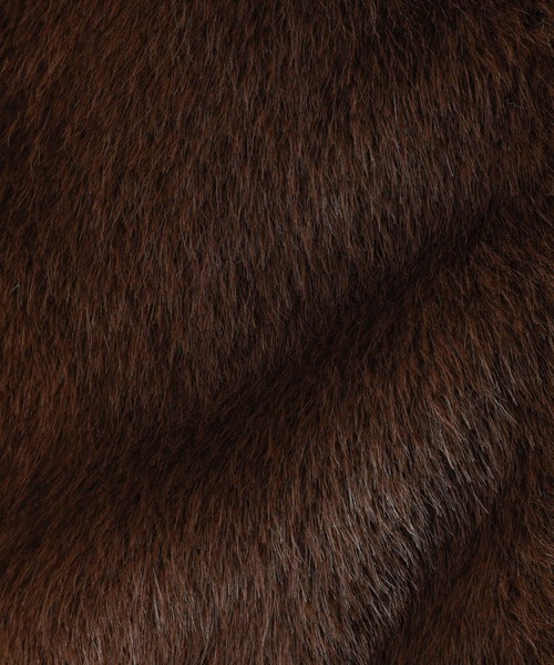 Rouge vif la cle（ルージュヴィフラクレ）の「【Le Melange/ル・メランジュ】エコファーベスト/#8553701/ベスト/ファー【WEB限定】（ブルゾン・レディース・ブラウン/ベージュ・フリー）」の20枚目の写真