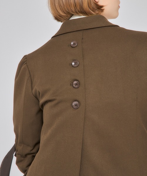 Nora Lily elle（ノラリリーエル）の「【Nora Lily】「elle」Back Design Tailored Jacket（テーラードジャケット・レディース・ブラウン/グレー/ブラック・FREE）」の21枚目の写真