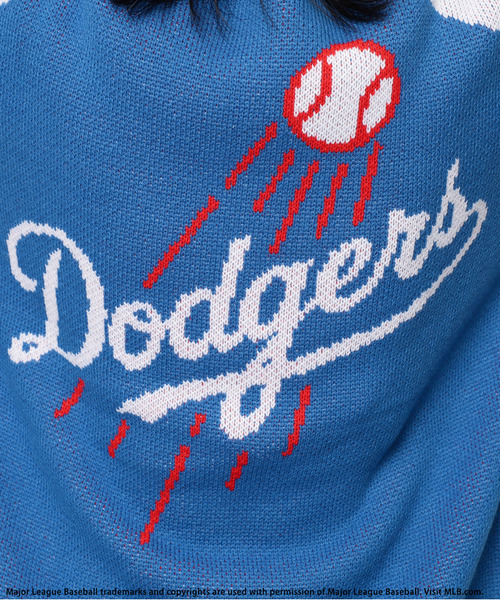 BACK TO THE FIELD(バック トゥー ザ フィールド)の「【MLB】ダブルZIPロゴニットカーデ(ニット/セーター・レディース・ブラック/ブルー・FREE)」の15枚目の写真