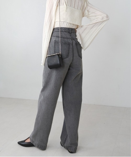 Bab（バブ）の「【S・M・L 展開あり】フロントダブルポケットデニムパンツ（デニムパンツ・レディース・グレー/インディゴブルー・SMALL/MEDIUM/LARGE）」の21枚目の写真