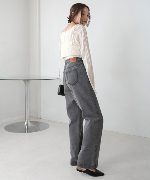 Bab（バブ）の「【S・M・L 展開あり】フロントダブルポケットデニムパンツ（デニムパンツ・レディース・グレー/インディゴブルー・SMALL/MEDIUM/LARGE）」の22枚目の写真