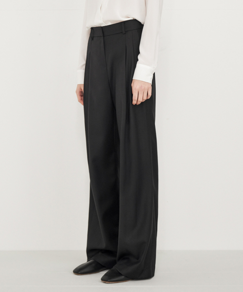 LADY VOLUME(レディーボリューム)の「(今シーズン) ロングワイドスラックス (ブラック)(スラックス・レディース・その他・SMALL/MEDIUM)」の2枚目の写真