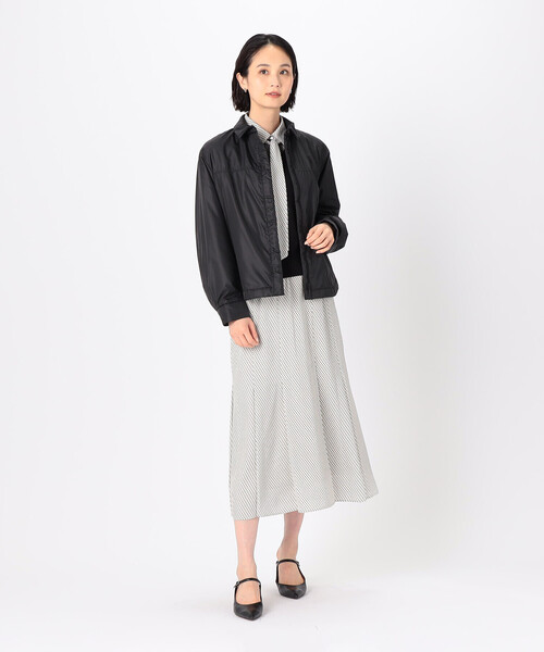 COMME CA(コムサ)の「〔 TALLサイズ 〕 タフタ ブルゾン(ブルゾン・レディース・オフホワイト・15号)」の2枚目の写真