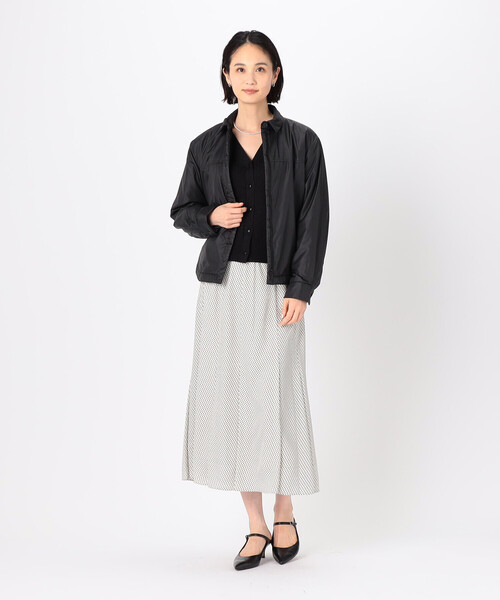 COMME CA(コムサ)の「〔 TALLサイズ 〕 タフタ ブルゾン(ブルゾン・レディース・オフホワイト・15号)」の4枚目の写真