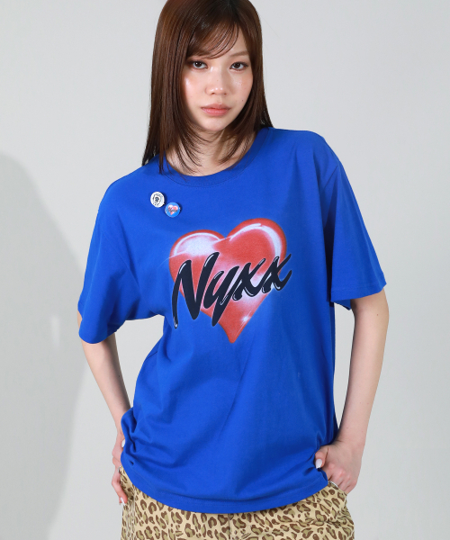 NYXX(エヌワイエックスエックス)の「NYXX ハート Tシャツ ブルー(Tシャツ/カットソー・レディース・その他・MEDIUM/SMALL)」の1枚目の写真