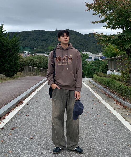 VENHIT（ベンヒット）の「MRT チェックアプリケ フードパーカー_モカムース（パーカー・レディース・アッシュブラウン・MEDIUM/LARGE/X-LARGE/2XL）」の7枚目の写真