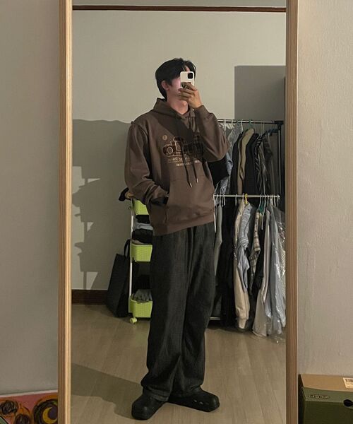 VENHIT（ベンヒット）の「MRT チェックアプリケ フードパーカー_モカムース（パーカー・レディース・アッシュブラウン・MEDIUM/LARGE/X-LARGE/2XL）」の9枚目の写真