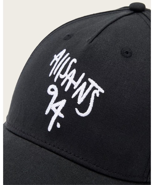 ALLSAINTS(オールセインツ)の「SPAY LOGO BASEBALL CAP | SPRAY ロゴ ベースボール キャップ(キャップ・レディース・ブラック×ホワイト・ONE SIZE)」の2枚目の写真
