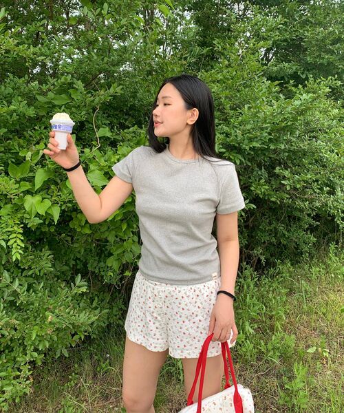 bounDary（バウンダリー）の「ゴルジラウンドスパン半袖Tシャツ[グレー]（Tシャツ/カットソー・レディース・その他・FREE）」の22枚目の写真