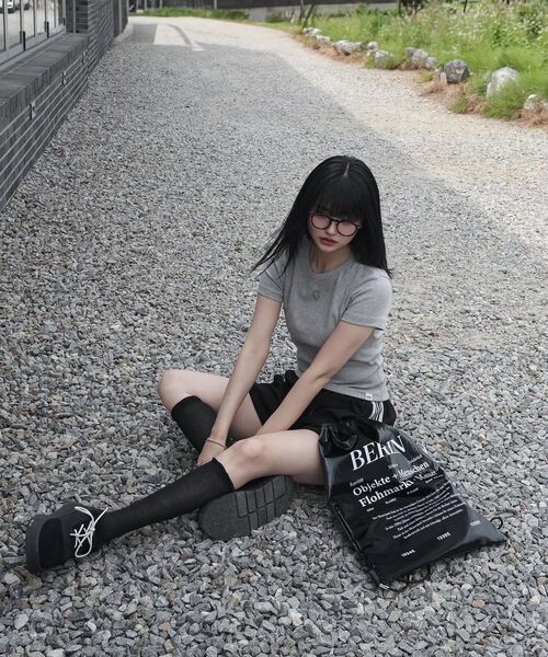 bounDary（バウンダリー）の「ゴルジラウンドスパン半袖Tシャツ[グレー]（Tシャツ/カットソー・レディース・その他・FREE）」の16枚目の写真