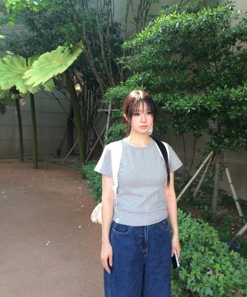 bounDary（バウンダリー）の「ゴルジラウンドスパン半袖Tシャツ[グレー]（Tシャツ/カットソー・レディース・その他・FREE）」の13枚目の写真