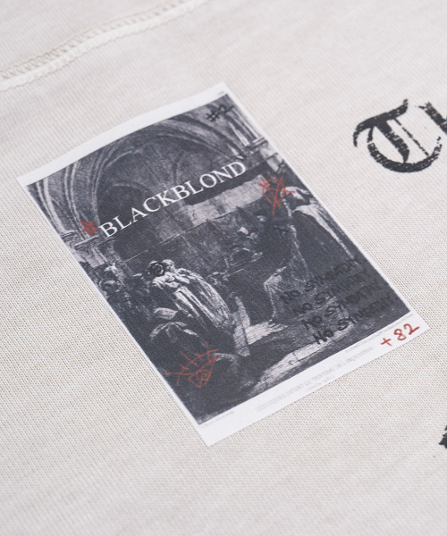 BLACK BLOND(ブラック ブロンド)の「ビビディ クラッシュド ペイスト ピグメント 半袖Tシャツ (サンド)(Tシャツ/カットソー・レディース・その他・MEDIUM/LARGE/X-LARGE)」の5枚目の写真