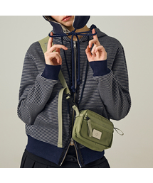 SYMBOL NYLON SHAKOSH CROSS BAG [KHAKI]