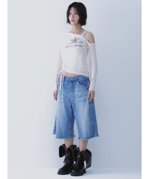 SETSETSET（セットセットセット）の「バンデニムパンツ（その他パンツ・レディース・その他・SMALL/MEDIUM）」の3枚目の写真