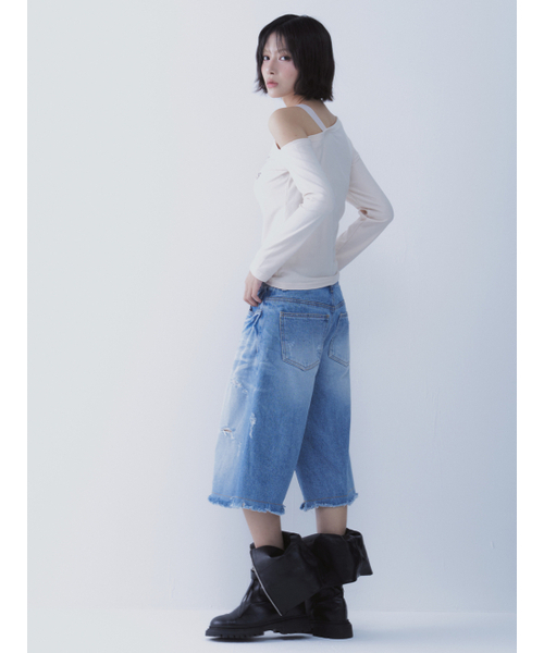 SETSETSET（セットセットセット）の「バンデニムパンツ（その他パンツ・レディース・その他・SMALL/MEDIUM）」の6枚目の写真