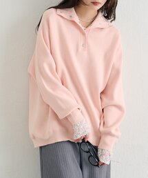 mystic | 【4色展開】スウェットライクヘンリーニット(ニット/セーター)