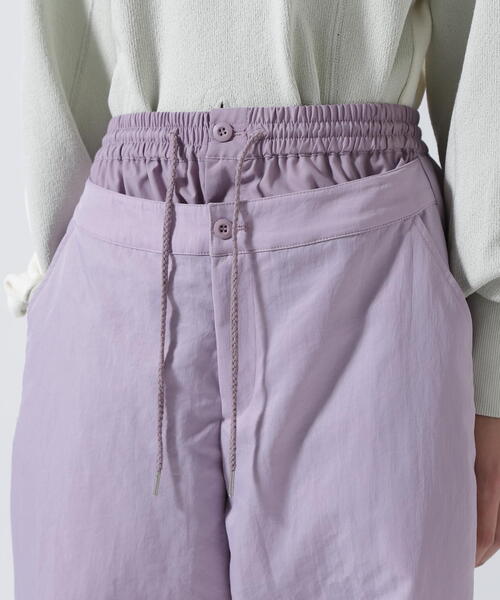 AULA AILA（アウラアイラ）の「AULA AILA（アウラ アイラ）別注 WIDEPANTS（その他パンツ・レディース・ラベンダー/ブラック・0/1）」の15枚目の写真