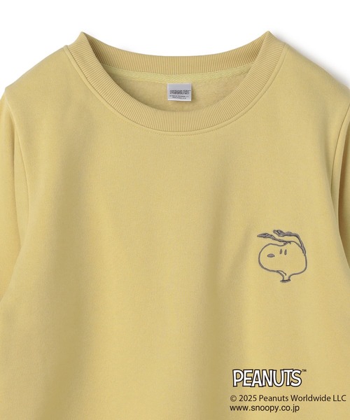PEANUTS（ピーナッツ）の「【PEANUTS/ピーナッツ】SNOOPY/スヌーピー刺繍デザイン裏起毛スウェットトレーナー（ニット/セーター・レディース・ベージュ/イエロー/ネイビー・L/M/LL/3L）」の21枚目の写真