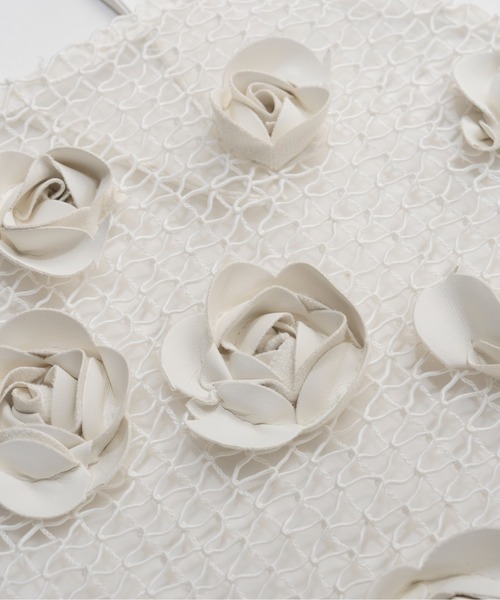 MAISON SPECIAL（メゾンスペシャル）の「【PRE-ORDER】Rose Bustier/ローズエンブロイダリーメッシュビスチェ（その他トップス・レディース・ホワイト/ブラック・FREE）」の8枚目の写真