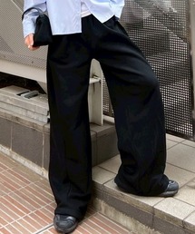 Chikashitsu +（チカシツプラス）の「【CS】2tuck sweat pants / 【シーエス】2タックスウェットパンツ（スウェットパンツ）」