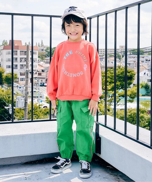 F.O.KIDS（エフオーキッズ）の「カラーカーゴパンツ_ジュニア対応（カーゴパンツ・キッズ・パープル/サックスブルー/ブラック/オレンジ/グリーン・110/100/90/140/130/120/80）」の6枚目の写真