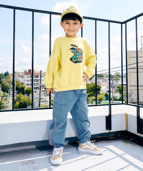 F.O.KIDS（エフオーキッズ）の「カラーカーゴパンツ_ジュニア対応（カーゴパンツ・キッズ・パープル/サックスブルー/ブラック/オレンジ/グリーン・110/100/90/140/130/120/80）」の10枚目の写真