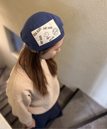 SNOOPY（スヌーピー）の「スヌーピー【SNOOPY】 Cotton Knit Beret(WOOD STOCK)（ハンチング/ベレー帽）」