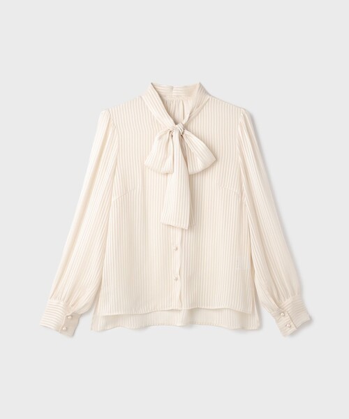 GRACE CONTINENTAL(グレースコンチネンタル)の「ストライプボウブラウス(シャツ/ブラウス・レディース・ブラック/ベージュ・38/36)」の20枚目の写真