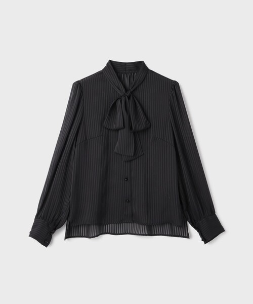 GRACE CONTINENTAL(グレースコンチネンタル)の「ストライプボウブラウス(シャツ/ブラウス・レディース・ブラック/ベージュ・38/36)」の9枚目の写真