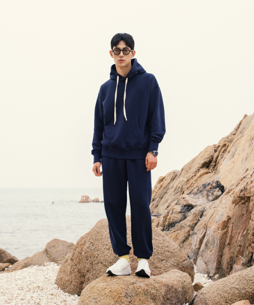 OLDBE(オールドビー)の「VTG コットンニットウォッシュドジョガーパンツ ネイビー(スウェットパンツ・メンズ・その他・1/2)」の2枚目の写真