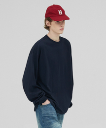 [M~4XL] ヘビーロングスリーブTシャツ_ネイビー