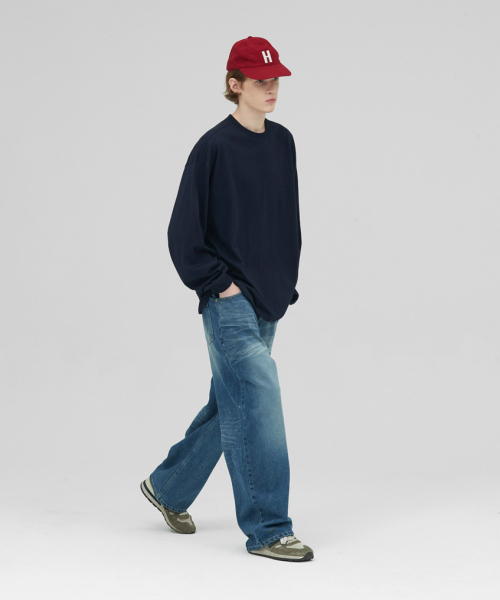 STENDS（ステンズ）の「[M~4XL] ヘビーロングスリーブTシャツ_ネイビー（Tシャツ/カットソー・メンズ・その他・MEDIUM/XXXX-LARGE/LARGE/X-LARGE/XX-LARGE/XXX-LARGE）」の2枚目の写真