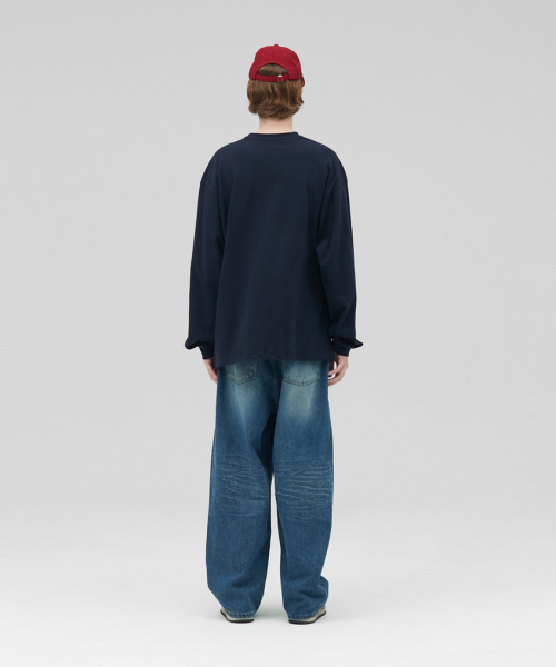 STENDS（ステンズ）の「[M~4XL] ヘビーロングスリーブTシャツ_ネイビー（Tシャツ/カットソー・メンズ・その他・MEDIUM/XXXX-LARGE/LARGE/X-LARGE/XX-LARGE/XXX-LARGE）」の9枚目の写真