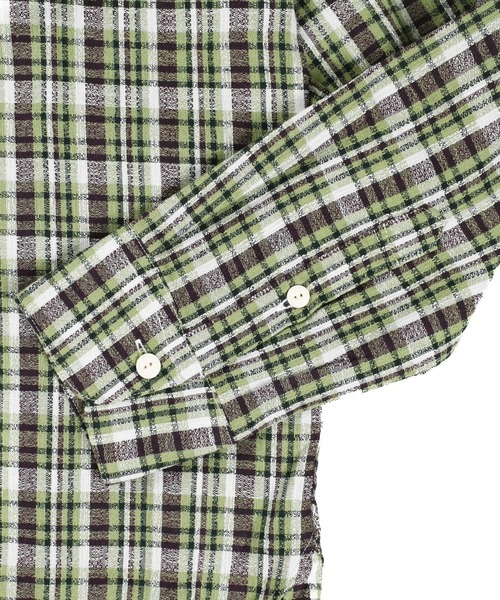 TMT（ティーエムティー）の「【TMT/ティーエムティー】COUNTRY CHECK SOFT LONG SLEEVE SHIRT（シャツ/ブラウス・メンズ・ブルー/グリーン/ベージュ・X-LARGE/LARGE/MEDIUM）」の16枚目の写真