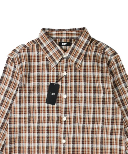 TMT（ティーエムティー）の「【TMT/ティーエムティー】COUNTRY CHECK SOFT LONG SLEEVE SHIRT（シャツ/ブラウス・メンズ・ブルー/グリーン/ベージュ・X-LARGE/LARGE/MEDIUM）」の4枚目の写真