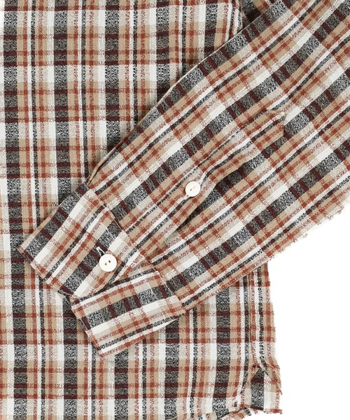 TMT（ティーエムティー）の「【TMT/ティーエムティー】COUNTRY CHECK SOFT LONG SLEEVE SHIRT（シャツ/ブラウス・メンズ・ブルー/グリーン/ベージュ・X-LARGE/LARGE/MEDIUM）」の8枚目の写真