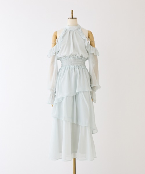 アメスリティアードロングワンピース（ワンピース）｜one after