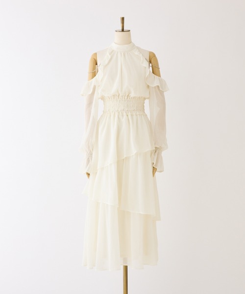 アメスリティアードロングワンピース（ワンピース）｜one after