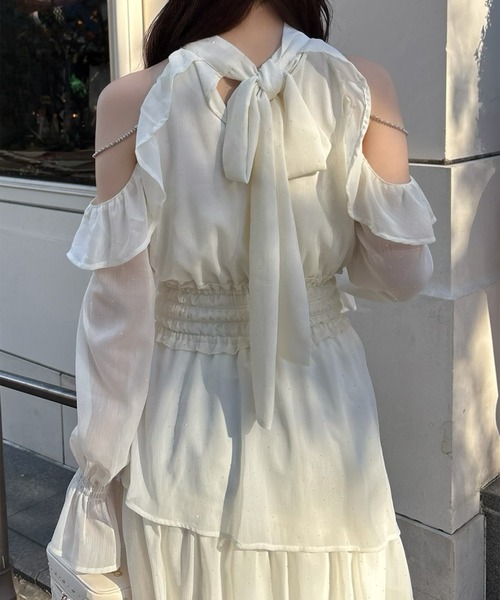 アメスリティアードロングワンピース（ワンピース）｜one after