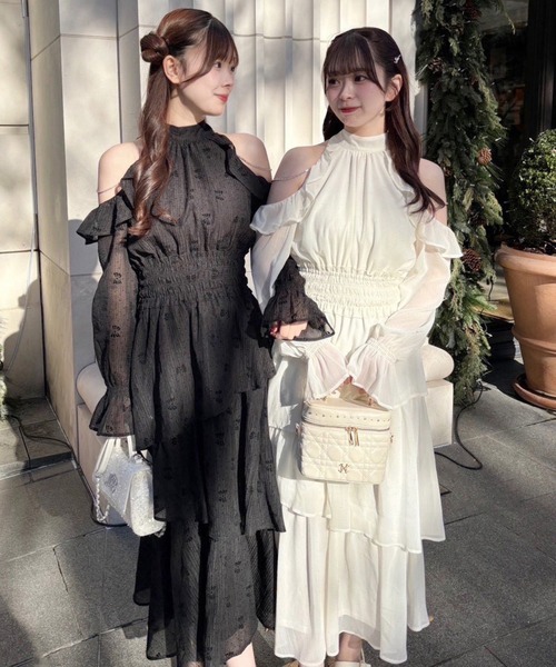 アメスリティアードロングワンピース（ワンピース）｜one after