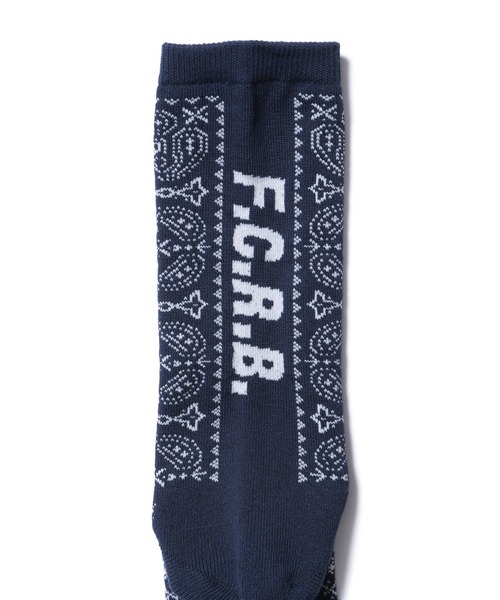 F.C.Real Bristol（エフシーレアルブリストル）の「BANDANA SOCKS（ソックス/靴下・メンズ・ネイビー/レッド/ブラック・LARGE/MEDIUM）」の7枚目の写真