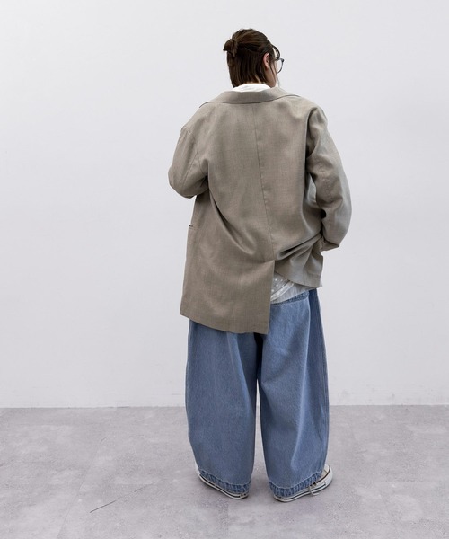 niko and...（ニコアンド）の「[MODE NORM CORE] ダブルブレストジャケットアソート（テーラードジャケット・レディース・チャコール/ライトベージュ・FREE）」の14枚目の写真